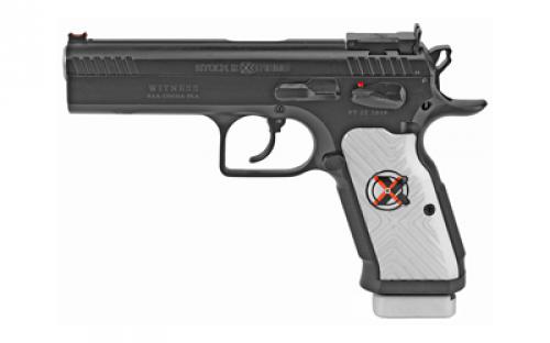 European American Armory Witness, Stock Xtreme, Semi-automatic, Double Action, Full Size, 9MM, 4.5 Barrel, Steel, Two-Tone, Aluminum Grips, 3 Magazines 17Rd 610606