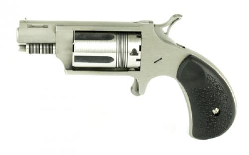 North American Arms The Wasp, Single Action, 22LR/22WMR, 1.125 Barrel, Stainless Steel Frame, Rubber Grips, 5Rd NAA-22MSC-TW