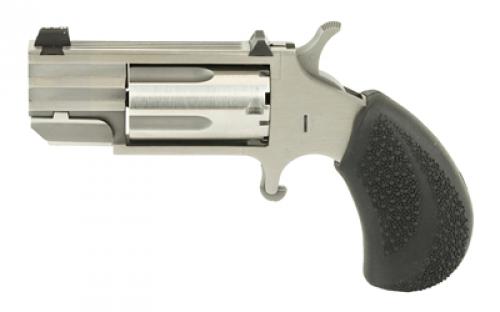 North American Arms Pug, Single Action, 22WMR, 1 Barrel, Steel Frame, Stainless Finish, Rubber Grips, XS Tritium Sight, 5Rd NAA-PUG-T