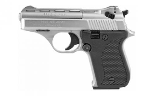 Phoenix HP22A, Compact, 22LR, 3 Barrel, Alloy Frame, Nickel Finish, Plastic Grips, Adjustable Sights, 10Rd, 1 Magazine 22ANB