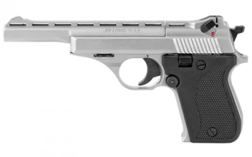 Phoenix Deluxe Rangemaster HP22A, 22LR, 3 & 5 Barrels, Alloy Frame, Nickel Finish, Plastic Grips, Adjustable Sights, 10Rd, 1 Magazine HP22ADRMN