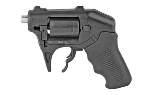 Standard Manufacturing Company S333, Semi-automatic, Double Action Revolver, 22 WMR, 1.25 Steel Barrel, Aluminum Frame, Black Finish, Polymer Grips, 8Rd, Fires 2 rounds per trigger pull S333