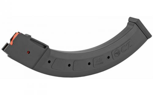 CZ Magazine, 22LR, 25 Rounds, Fits 452/453/455/512, Polymer, Black 12020