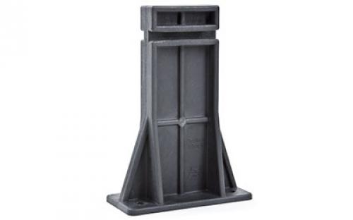 Ergo Grip Spike's Block Mountable Gun Stand, Supports Lower for Cleaning, Maintenance, and Light Assembly, and Storage, 1/4 Mounting Holes, for AR-15/M16, Black 4996