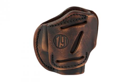 1791 3 Way Holster Size 2, OWB Belt Holster, Fits Sub-Compact Pistols, Matte Finish, Vintage Leather, Right Hand 3WH-2-VTG-A