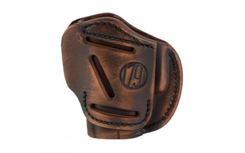 1791 3 Way Holster Size 2, OWB Belt Holster, Fits Sub-Compact Pistols, Matte Finish, Vintage Leather, Right Hand 3WH-2-VTG-A