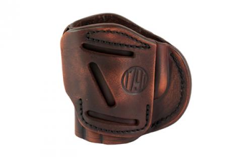 1791 3 Way Holster Size 4, OWB Belt Holster, Fits Fullsize Pistols, Matte Finish, Vintage Leather, Right Hand 3WH-4-VTG-A