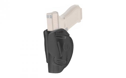 1791 3 Way Holster, OWB Holster, Size 5, Ambidextrous, Stealth Black, Leather 3WH-5-SBL-A