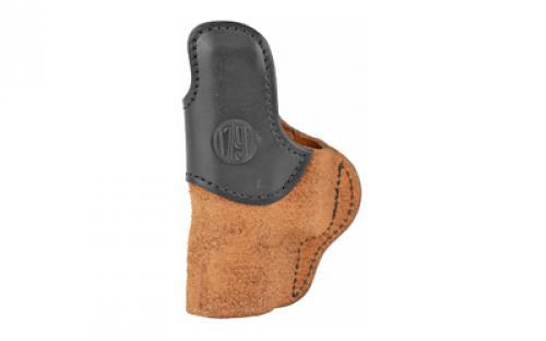 1791 RCH Rigid Concealment Holster, IWB, Brown/Black Leather, Fits Glock 26/27/28/29/30/33, Springfield XDS/XDE/XD9/XD40, Right Hand, Size 4 RCH-4-BLB-R