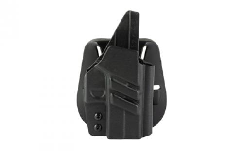 1791 Tactical Paddle Holster, OWB, Kydex, Fits Glock 43X MOS, Right Hand, Matte Finish, Black TAC-PDH-OWB-GLK43XMOS-BLK-R