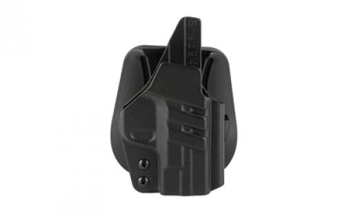 1791 Tactical Paddle Holster, OWB, Kydex, S&W Shield, Right Hand, Matte Finish, Black TAC-PDH-OWB-SHIELD-BLK-R
