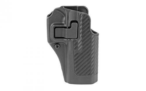 BLACKHAWK CQC SERPA Holster With Belt and Paddle Attachment, Fits Glock 17/22/31, Right Hand, Carbon Fiber, Black 410000BK-R