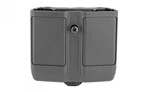 BLACKHAWK CQC Double Magazine Case, Single Row, Matte Black 410510PBK