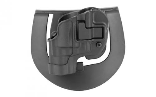BLACKHAWK CQC SERPA Holster With Belt and Paddle Attachment, Fits J Frame With 2 Barrel, Left Hand, Black 410520BK-L