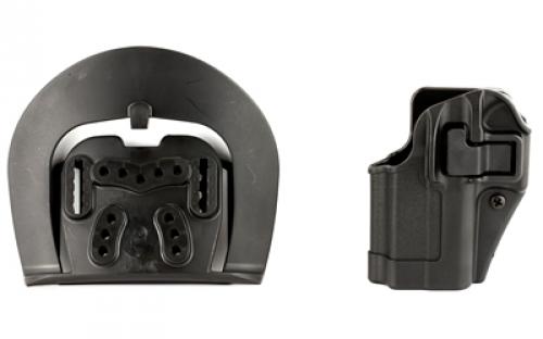 BLACKHAWK CQC SERPA Holster With Belt and Paddle Attachment, Fits Glock 29/30/39, Left Hand, Black 410530BK-L