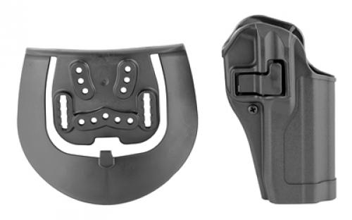 BLACKHAWK CQC SERPA Holster With Belt and Paddle Attachment, Fits, FNH FNS 9/40 Full Size and Compact, Right Hand, Black 410564BK-R