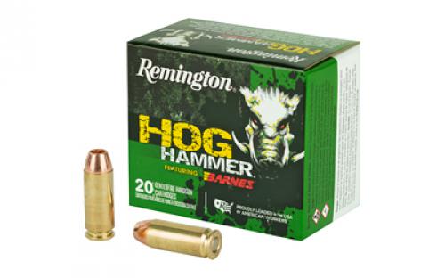 Remington Hog Hammer, 10MM, 155 Grain, Barnes XPB Bullet ...