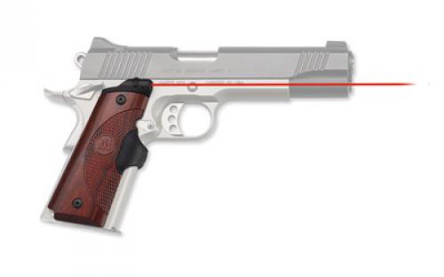 Crimson Trace Corporation Master Series Laser Grip, Fits 1911 Government/Commander, Natural Rosewood, Micro-Compact Diode, Fits Ambi-Safety Models, Front Activation LG-901