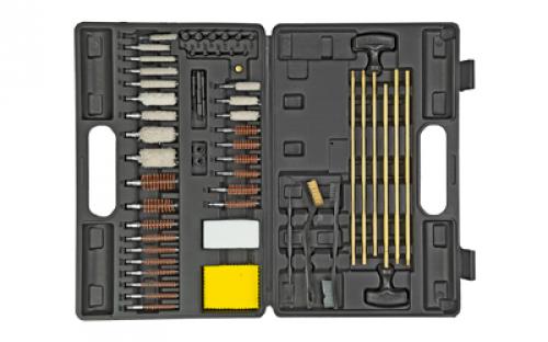 Allen Krome Stronghold Universal Gun Cleaning Kit, Rifle/Shotgun/Handgun Cleaning Kit, 60 Piece, Molded Case 70604