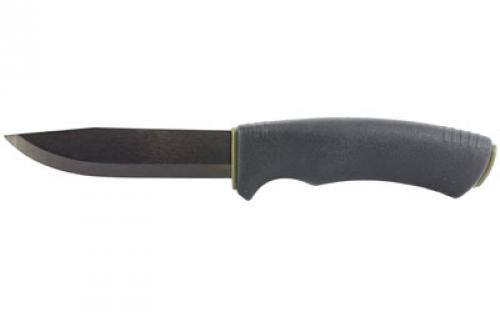 Morakniv Bushcraft Black Knife, Black, 4.3 Blade and 9.1 Overall Length, Pinpack M-10791