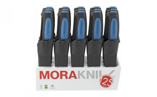 Morakniv 15 Pack of Pro S Fixed Blade Knives, Stainless Steel Blade, Black and Blue Handle, Black Sheath, 3.6 Blade and 8.1 Overall Length M-12242
