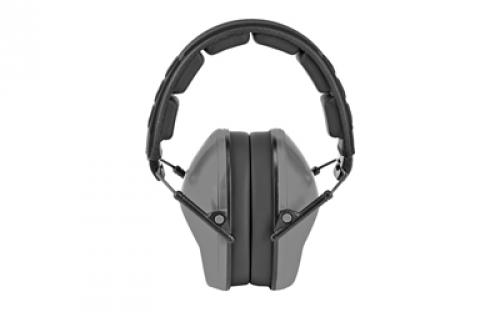 Birchwood Casey Krest Passive Ear Muffs, Low Profile, Earmuff, Gray, 1 Pair 43210