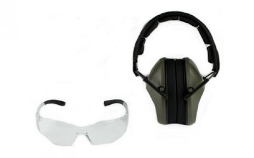 Birchwood Casey 1-Vektor Shooting Glasses, 1- Krest 24 Muffs and Plugs, 1 Set 43425