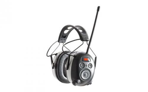3M/Peltor WorkTunes Wireless Hearing Protector with Bluetooth, AM/FM Radio, Black 90542-3DC