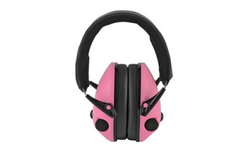 Radians Transverse, Electronic Earmuff, Blk Frame, Pink, NRR 20 TV0700CS