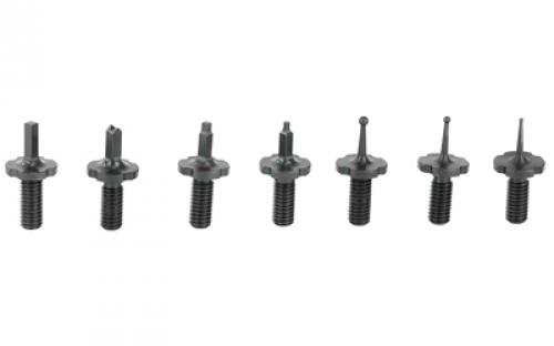 KNS Precision, Inc. Sight Pak, Fits AR-15/M16, Black Replacement Front Sight Posts - 3 square posts-(.034,.052,.072), 3 round dot posts- (.034,.052,.072), 1 V-notch and Inverted SIGHTPAK
