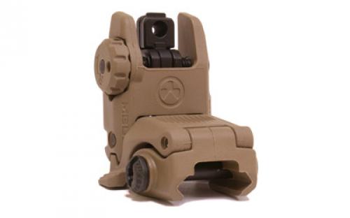 Magpul Industries MBUS Back-Up Rear Sight Gen 2, Fits Picatinny Rails, Flip Up, FDE Finish MAG248-FDE