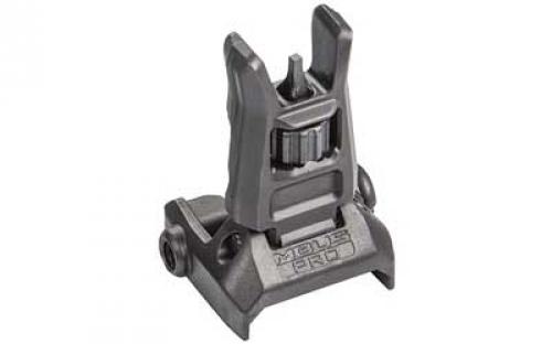 Magpul Industries MBUS PRO Front Sight, Fits Picatinny, Flip Up, Steel, Black MAG275