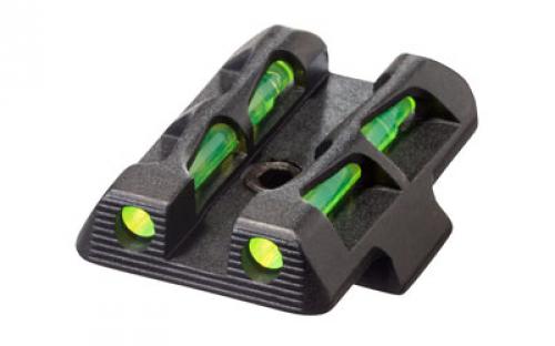 Hi-Viz Litewave Sight, Fits Glock 42 and 43, Rear Only, Include Litepipes and Key GLLW11