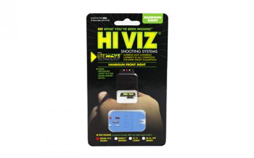 Hi-Viz Litewave Sight, Fits Dovetail Novak Gun Sight, Interchangeable Pipe NVLW01