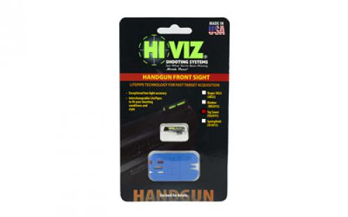 Hi-Viz Litewave Sight, Fits Sig P-Series, 3 Color Red/White/Green, Front Only, Includes Litepipes and Key SG2015
