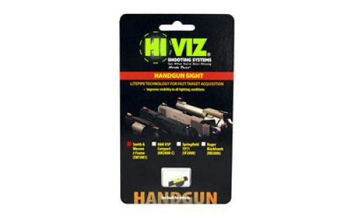 Hi-Viz Front Only Sight, Fits S&W Revolvers with Interchangeable Front Sights, Green SW1001-G