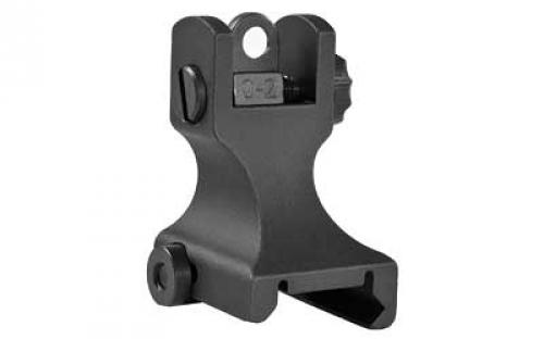 Samson Manufacturing Corp. Fixed Rear Sight, Fits Picatinny, Black, Standard Dual Aperture, 6061 Aluminum, Mil-Spec Hardcoat Anodized for Durability FXR-A2