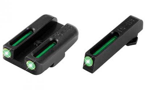 Truglo Brite-Site Tritium/Fiber Optic Sight, Fits Glock 42/43, Green Finish TG131GT1A