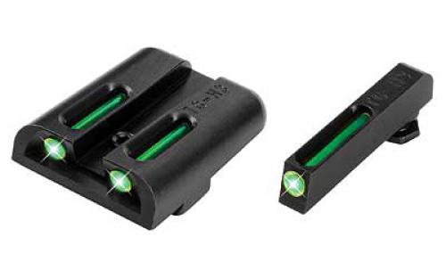 Truglo Brite-Site Tritium/Fiber Optic Sight, Fits Low Glock 17,17L,19,22,23,24,26,27,33,34,35,38,39, Green TG131GT1