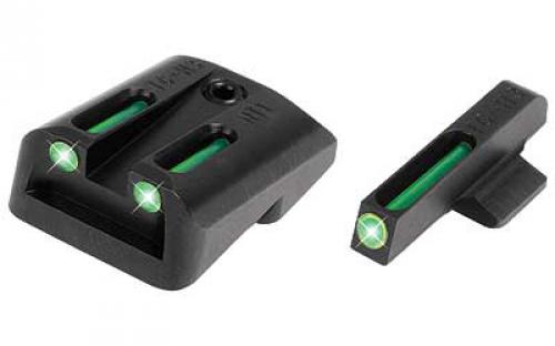 Truglo Brite-Site Tritium/Fiber Optic Sight, Fits 1911 Government, Green TG131NT1