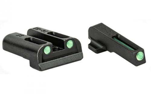 Truglo Brite-Site Tritium/Fiber Optic Sight, Fits Sig #6 Front / #8 Rear, Green TG131ST2
