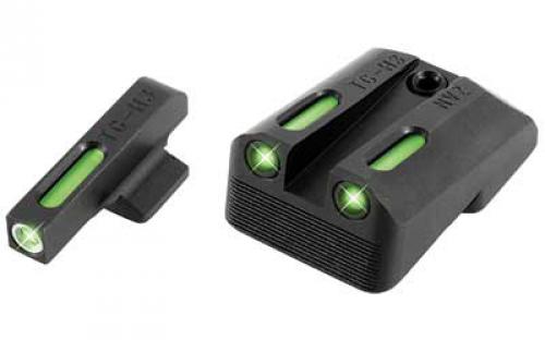 Truglo Brite-Site TFX, Sight, Fits 1911 Officer 3, Tritium/Fiber-Optic, Day/Night Sight, 24/7Brightness TG13NV3A