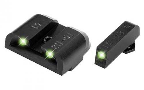 Truglo Brite-Site Tritium Sight, Fits Glock 17,17L,19,22,23,24,26,27,33,34,35,38,39, Green TG231G1