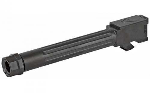 Agency Arms Mid Line Barrel, 9MM, Black Nitride Finish, Threaded And Fluted, Fits Glock 17 Gen 5 MGL17G5T-FDLC