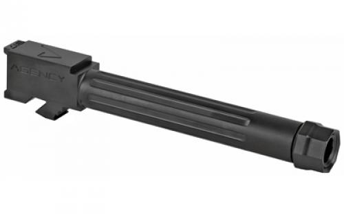 Agency Arms Mid Line Barrel, 9MM, Black Nitride Finish, Threaded And Fluted, Fits Glock 17 Gen 5 MGL17G5T-FDLC