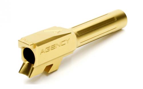 Agency Arms Mid Line Barrel, 9MM, Titanium Nitride Finish, Fluted, Fits Glock 43 MLG43FTIN
