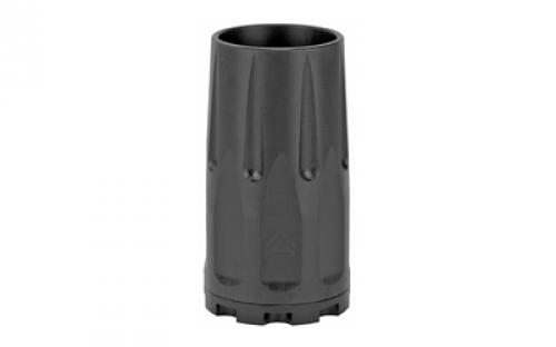 Angstadt Arms Blastwave, Blast Diverter, 9MM, 3 Lug Attachment, 2.5 Length, 1.33 Diameter, 6.5oz Weight, Nitride Finish, Black Color AA093LBC01
