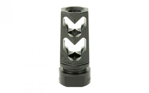Fortis Manufacturing, Inc. Muzzle Brake, 9MM, 1/2X28, Black Finish 9MM-MB-BLK-28