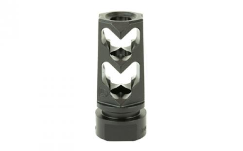 Fortis Manufacturing, Inc. Muzzle Brake, 9MM, 1/2X36, Black Finish 9MM-MB-BLK-36