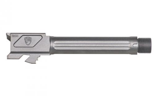 Fortis Manufacturing, Inc. Match Grade Barrel, For Glock, 9MM, 4.5, Threaded, Fits Glock 19 Gen 1-5 and 19X, Grey MDC (PVD) Finish FM-G19-TB-GREY